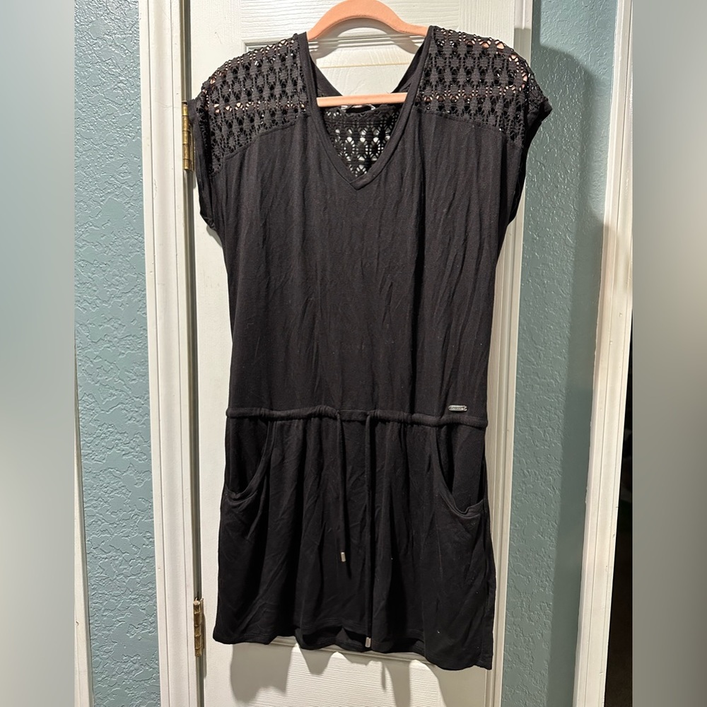 Calvin Klein swim cover up/little black beach dress size S/M